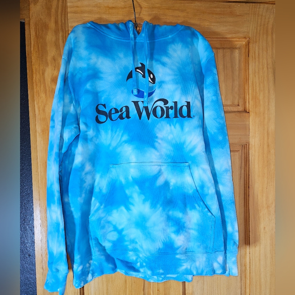 SeaWorld Blue Tie-Dye Hoodie